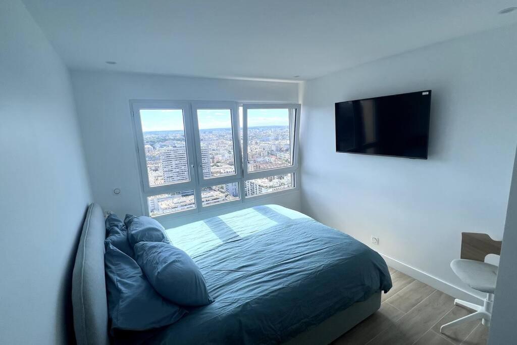 Nice Apartment With Amazing View Of Paris + Parking Extérieur photo